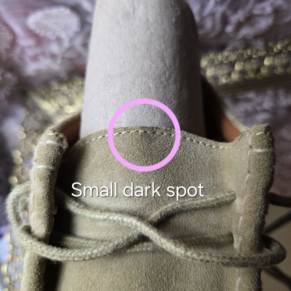 SOLDMudd Sara Shoes Vintage 90s Y2K Chunky Lug Platform Tan Suede Leather Size 9 - Picture 6 of 10